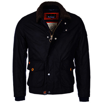 Barbour Column Wax Jacket, Navy